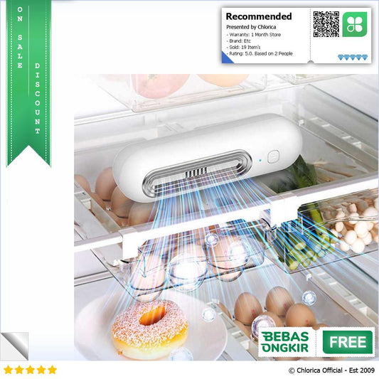 HOMGE Penghilang Bau Kulkas Sterilizer Deodorizer Refrigerator 1200mAh HM 12