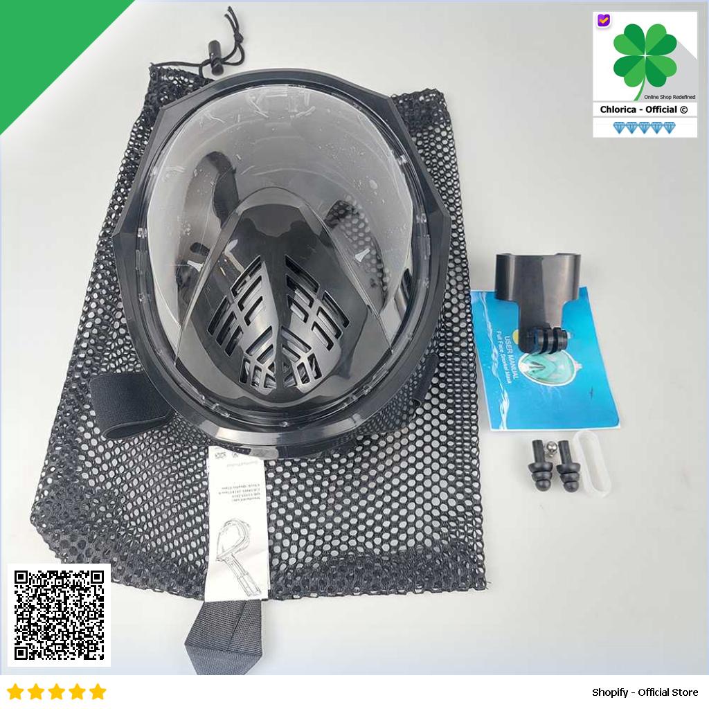 Taffware Kacamata Full Face Selam Scuba Diving Snorkeling M3068G