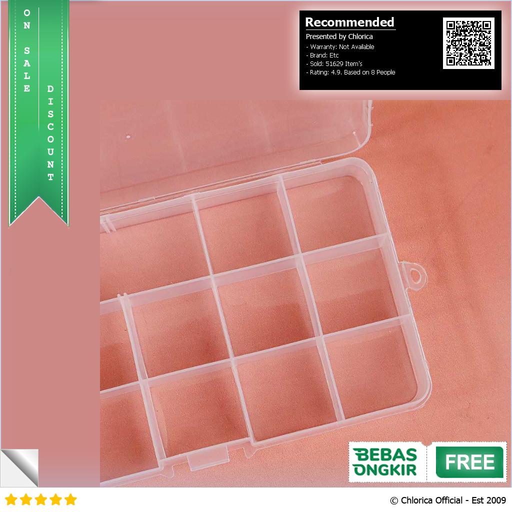 SQUARE Kotak Penyimpanan Perhiasan Grid Box Multifunction Organizer J13 J24