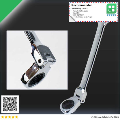 OLOEY Kunci Pas Dual Head Combination Ratchet Wrench Flexible Head CL6 24