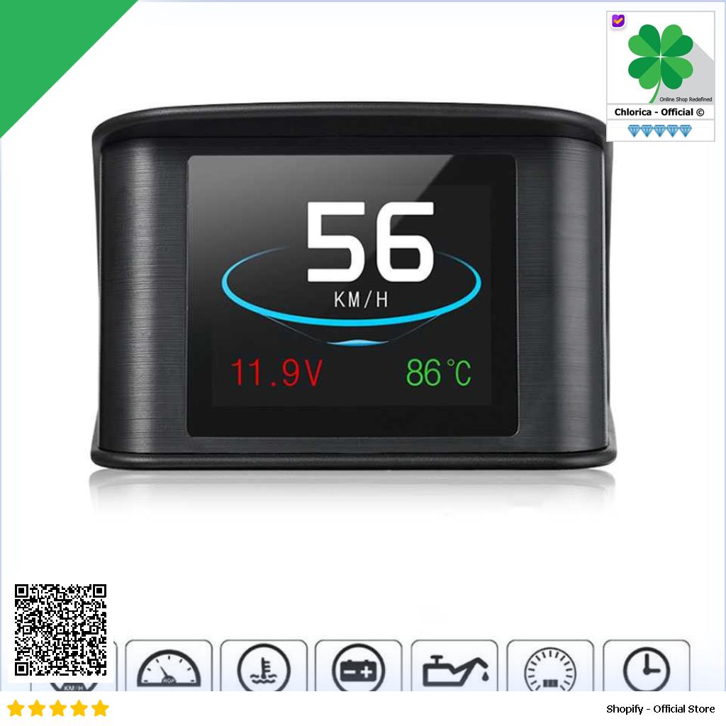 Display HUD Mobil OBD2 On board Computer Speedometer P10