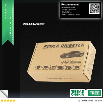 Taffware Power Inverter Mobil Pure Sine Wave DC 24 to AC 220V 1000W NBQ1000