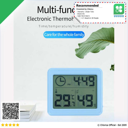 JGD Jam Digital Meja Dinding Thermometer Hygrometer Sensor ZL20