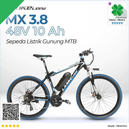 Lankeleisi Sepeda Listrik Gunung MTB 48V 10Ah MX3.8