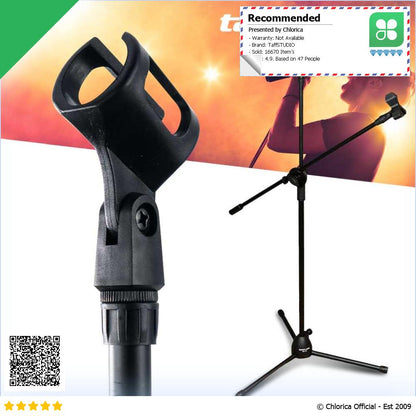 TaffSTUDIO Microphone Stand Tripod Professional Adjustable 2 Holder NB 107