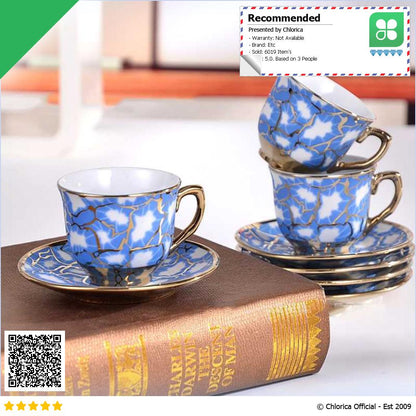 SUNFILI Cangkir Keramik Set 6 in 1 European Style B151