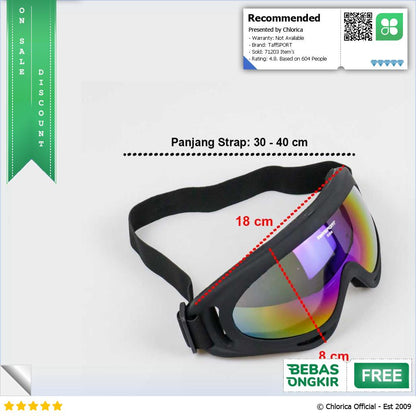 TaffSPORT Kacamata Olahraga Sport Goggles Ski Airsoft Polarized UV400 X400