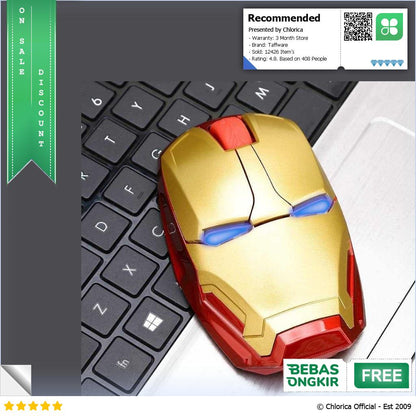 Taffware Mouse Wireless Optical Iron Man 2.4 Ghz M8