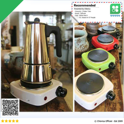 Taffware Kompor Listrik Mini Hot Plate Cooking 500 W DLD 101B