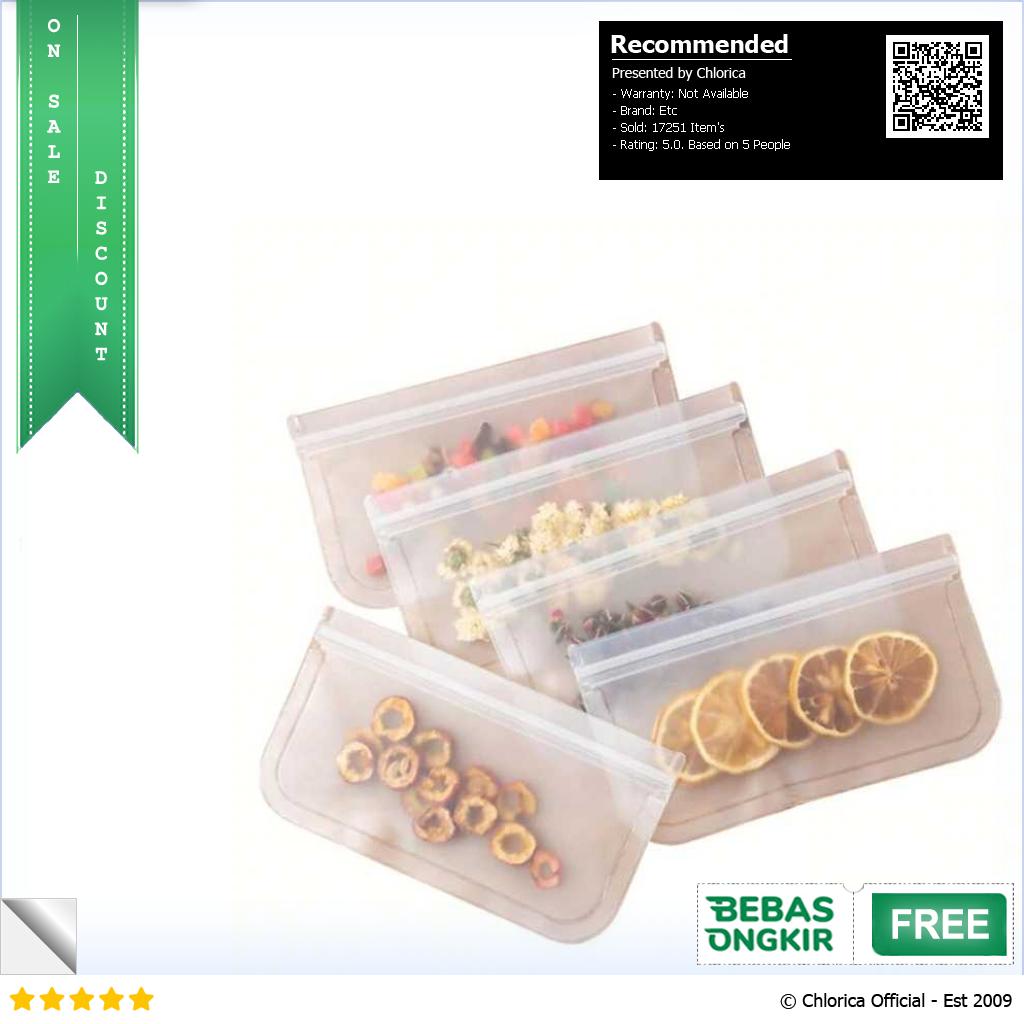 Amil Kantong Plastik Organizer Makanan Silikon Food Bag Ziplock B0271