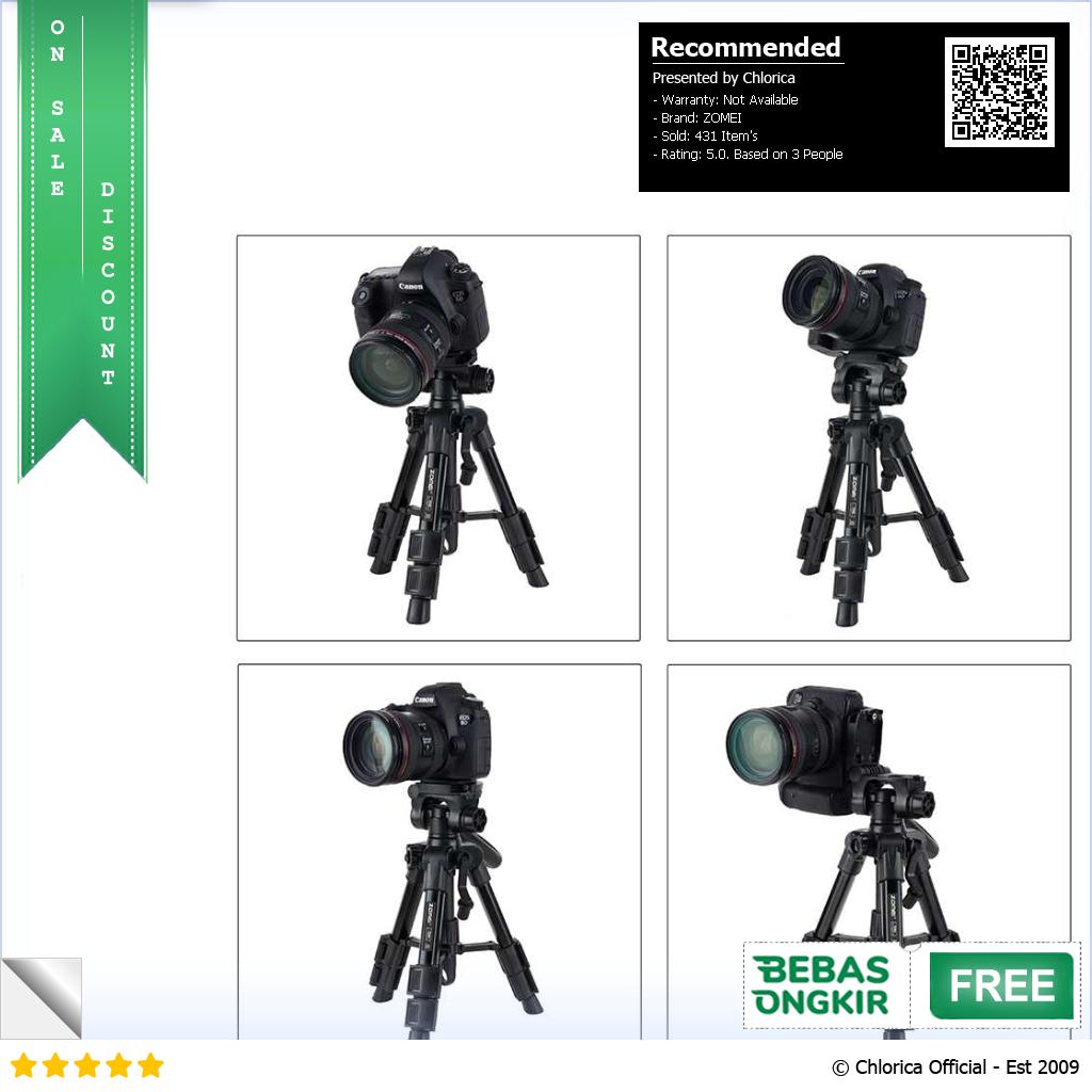 ZOMEI Tripod Mini Kamera Portable with Quick Release Lock 60cm Q100