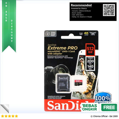 SanDisk Extreme Pro microSDXC UHS I A2 V30 200MB s