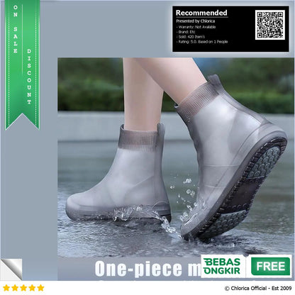 JIANG XI HUA XIAN ZI Jas Hujan Cover Sepatu Anti Air TPE Non Slip Y609