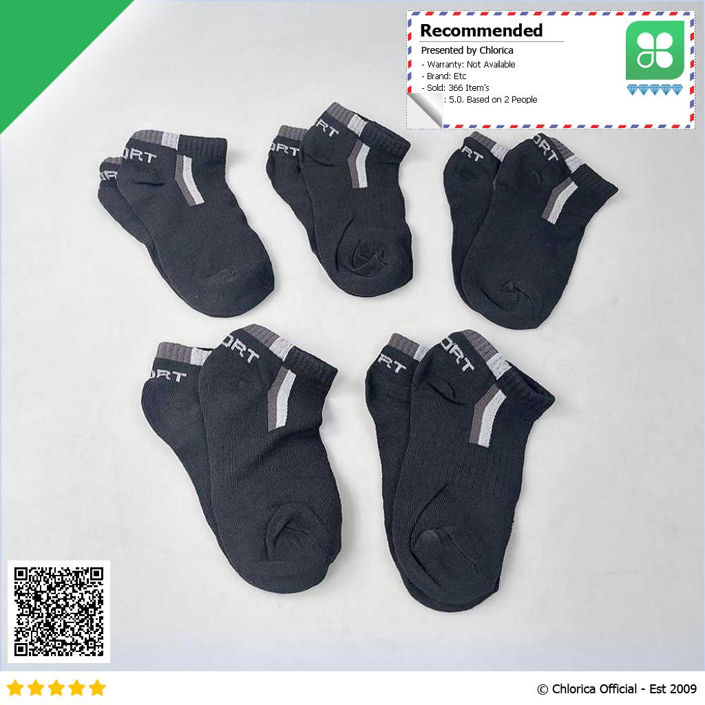 LKWDer Kaos Kaki Pria Casual Sport Breathable Anti Bacteria 5 Pair LK4