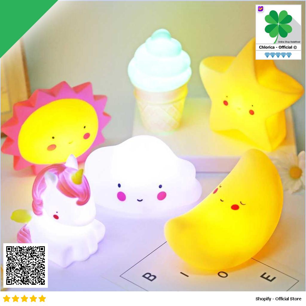 FGHGF Lampu Tidur LED Anak Karakter Lucu Cool Warm White 1W FGH01