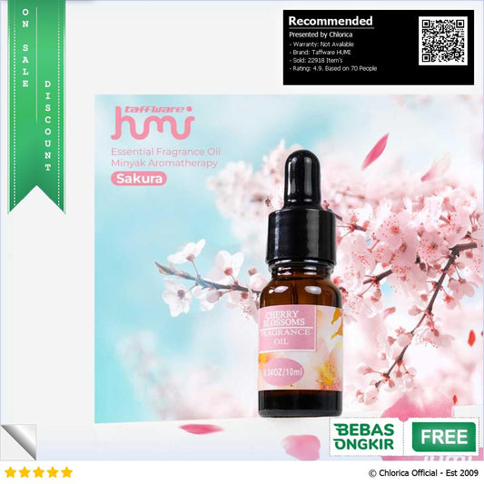 Taffware HUMI Pure Essential Oils Fragrance Minyak Aromatherapy 10ml RH 25