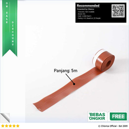 KALYNN Lis Pintu Penghalang Debu Door Seal Strip Silicone TPE EACC25