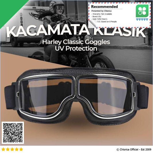 Herorider Kacamata Goggles Classic Harley UV Protection 812