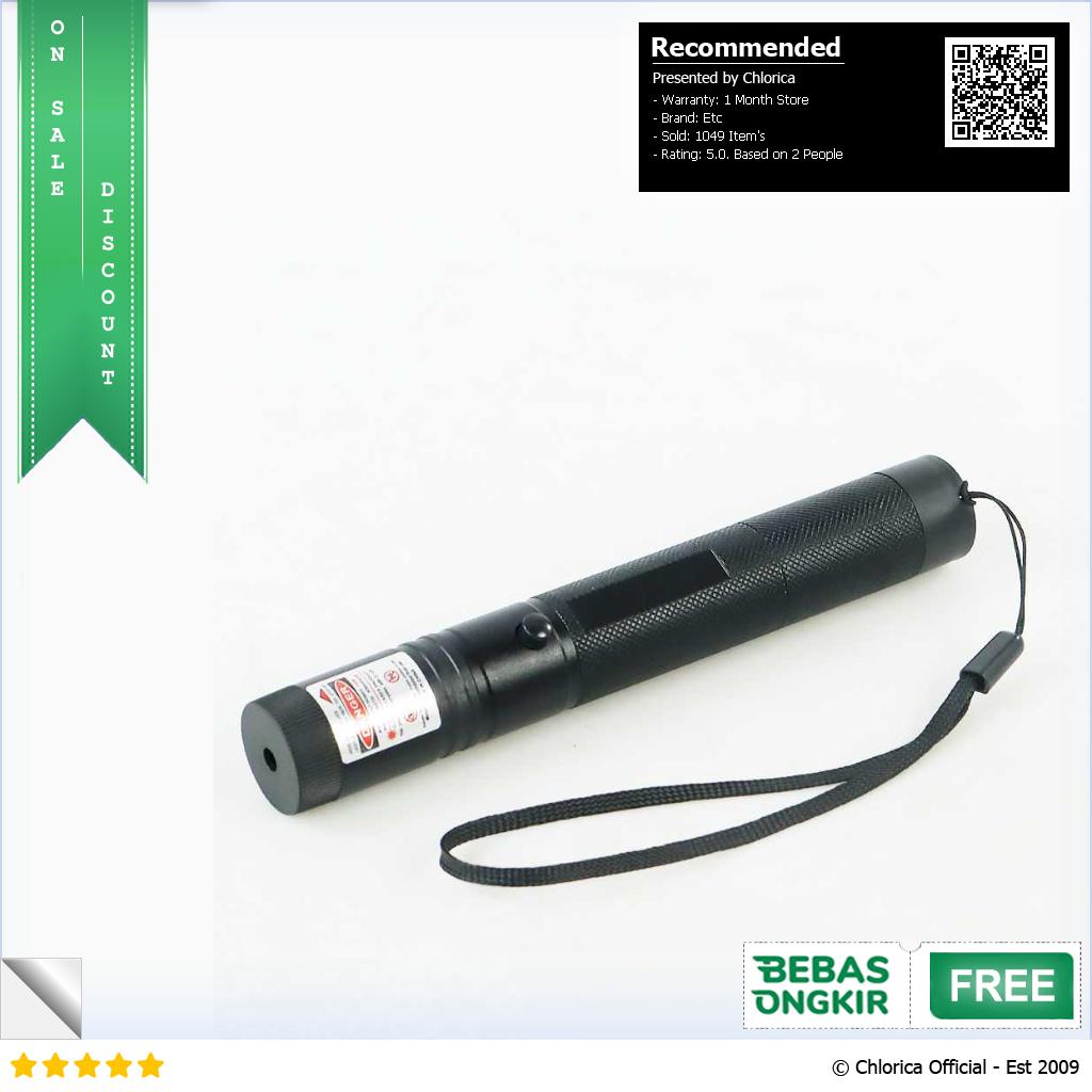 XZV Laser Pointer Presentasi Red Beam 1 MW 650NM with Battery N37