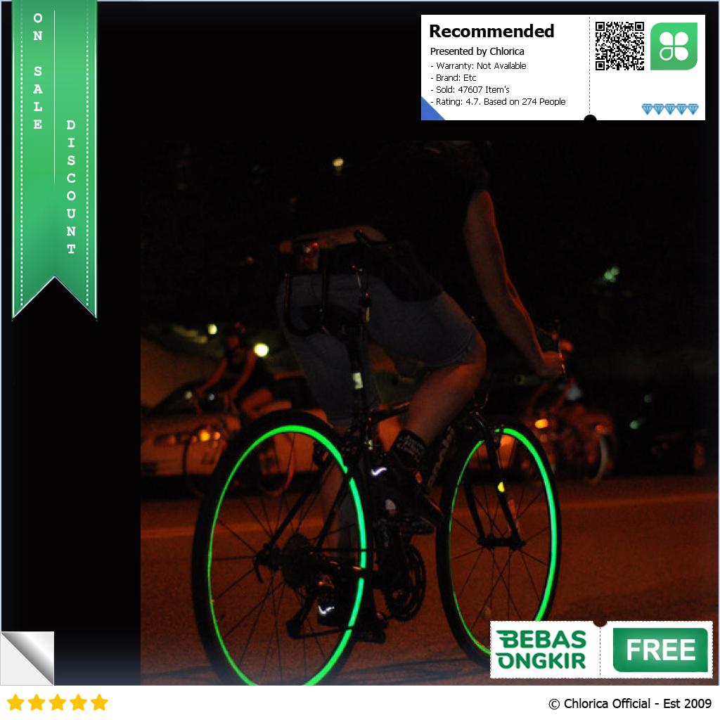 Stiker Roda Sepeda Bicycle Wheel Reflective Sticker 8 Strip A 0001