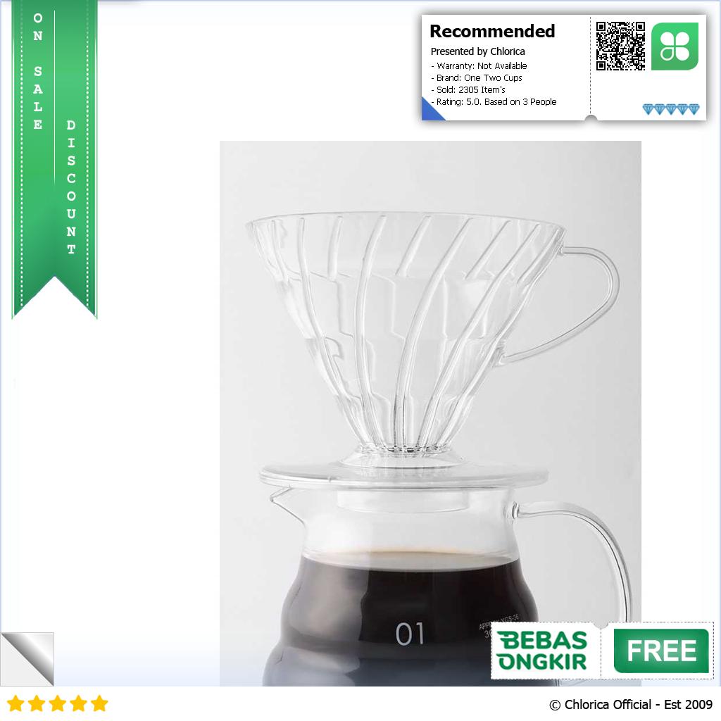 One Two Cups Filter Penyaring Kopi V60 Cone Coffee Dripper Plastik SE105