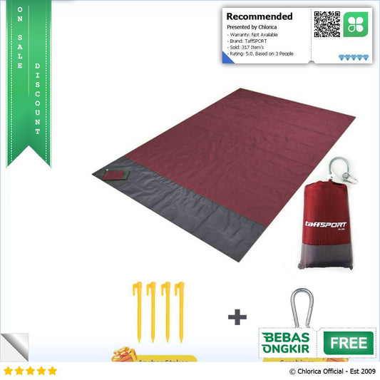 TaffSPORT Tikar Lipat Matras Camping Piknik Outdoor Waterproof Mat FS 008