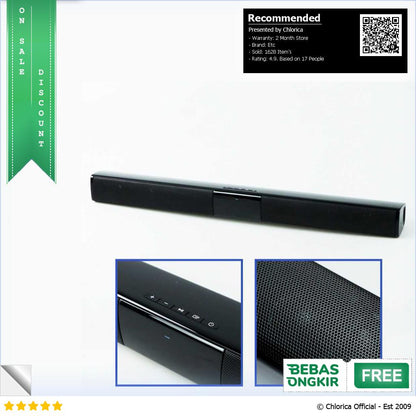 DOOLNNG Soundbar Bluetooth Active Speaker Home Theater Subwoofer 20W BS 28B