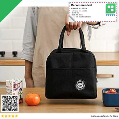 BRIVILAS Tas Bekal Makan Portable Insulation Hot and Cold Lunch Bag EI23