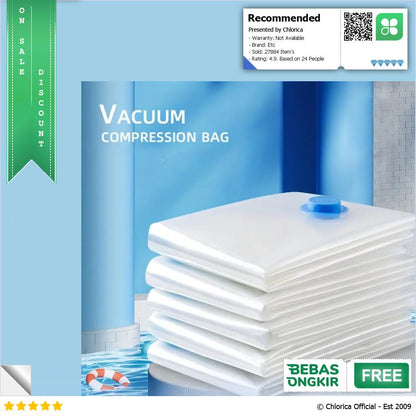 TintonLife Kantong Plastik Pakaian Baju Selimut Laundry Vacuum Bag YK 1000