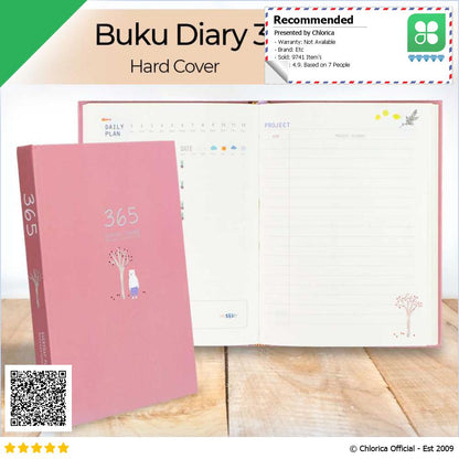 DingDongTu Buku Diary 365 Hari Daily Journal Hard Cover 128 Pages DDT 4083 32