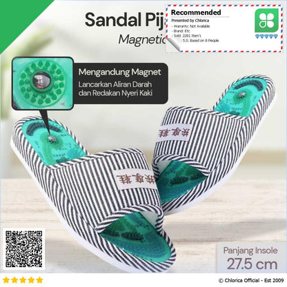 Sandal Pijat Akupuntur Magnetic Health Care Reflexology Slipper JOCE