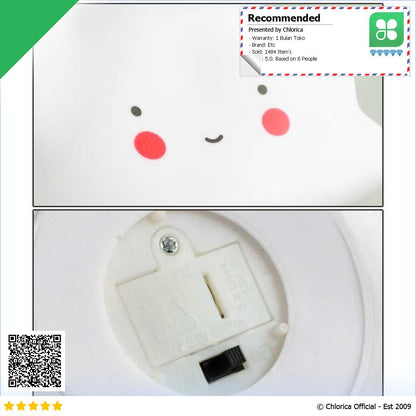 FGHGF Lampu Tidur LED Anak Karakter Lucu Cool Warm White 1W FGH01