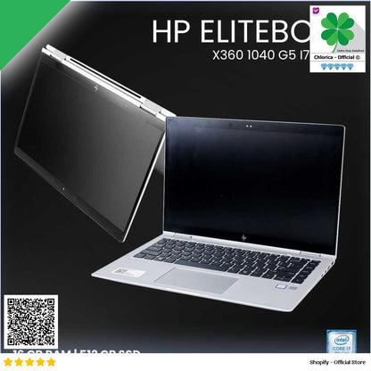 HP EliteBook X360 1040 G5 i7 8650U 16 512GB 14 FHD Touch BEKAS GRADE A