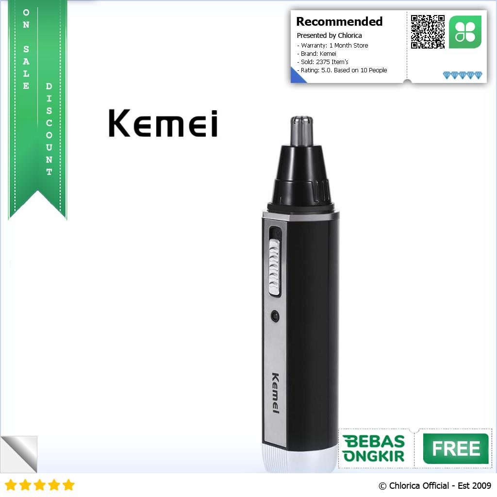 Kemei Alat Cukur Elektrik 4 in 1 Nose Ear Eyebrow Trimmer KM 6630