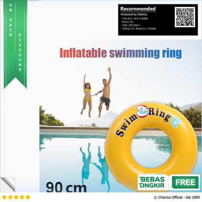 VKTECH Ban Renang Anak Pelampung PVC Inflatable Swimming Ring V03