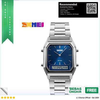 SKMEI Jam Tangan Premium Digital Analog Pria Anti Air 30M 1220