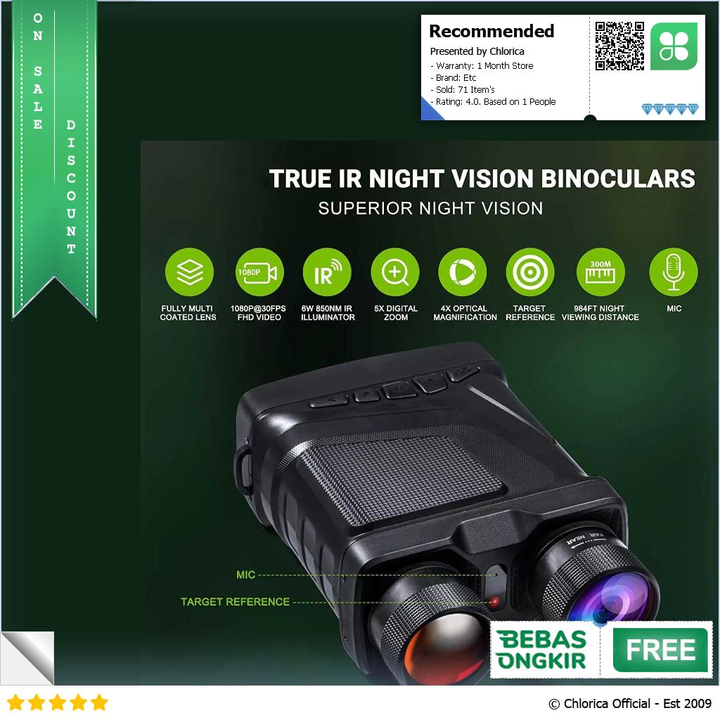 Xiyear Teropong Binocular Night Vision Recorder 1080P 5x Zoom with Mic R12