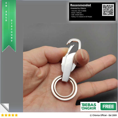 Taffware Gantungan Kunci Carabiner Keychain Stainless Steel K372