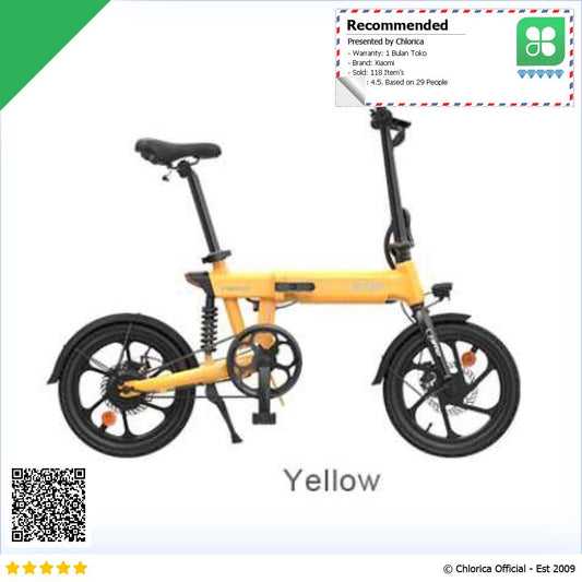 Xiaomi HIMO Z16 Sepeda Listrik Lipat Folding Bike Moped 36V 250W 80KM