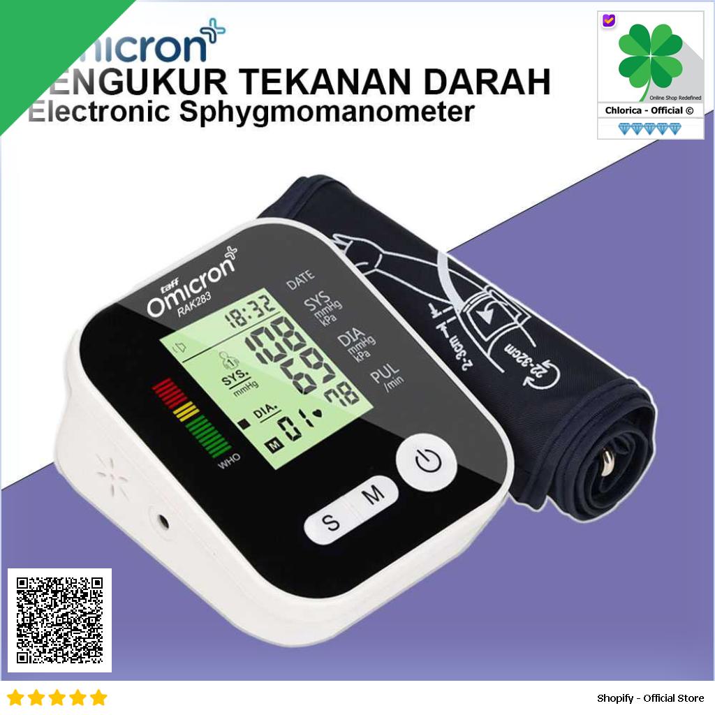 TaffOmicron Pengukur Tekanan Darah Tensimeter Blood Pressure Monitor RAK 283