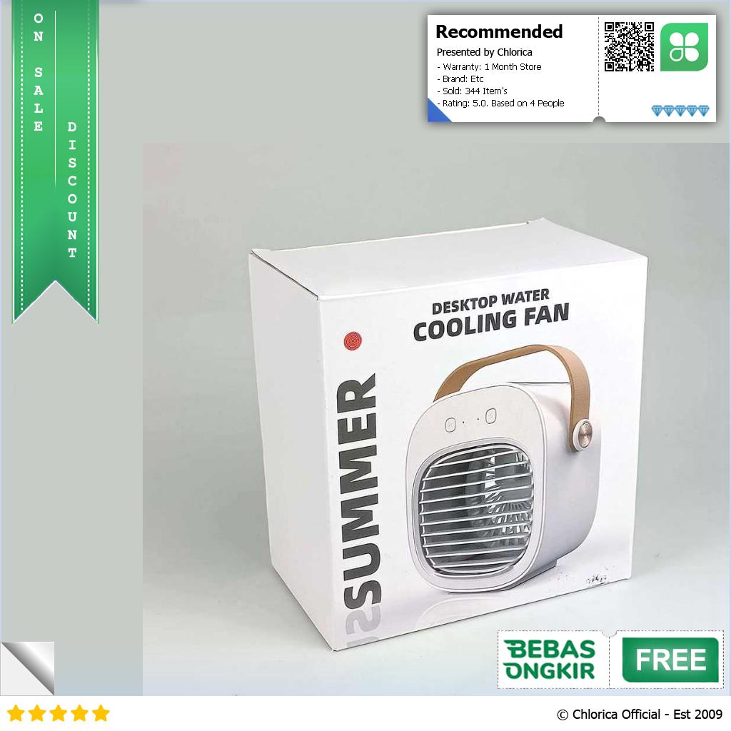 JENNIOEM Air Cooler Mini Fan AC Kipas Penyejuk Ruangan 180ml F12