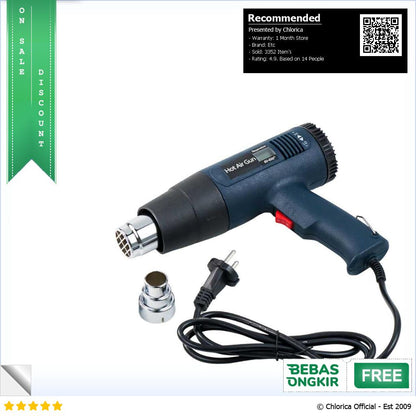 ZHCY Electric Hot Air Gun Dryer Heat Solder 2000W