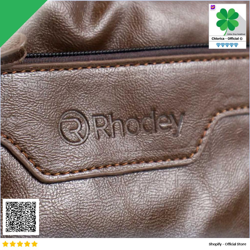 Rhodey Tas Selempang Pria Messenger Bag PU Leather dengan Dompet 15036