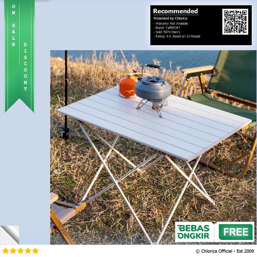 TaffSPORT Meja Lipat Piknik Foldable Portable Aluminium Table 8825