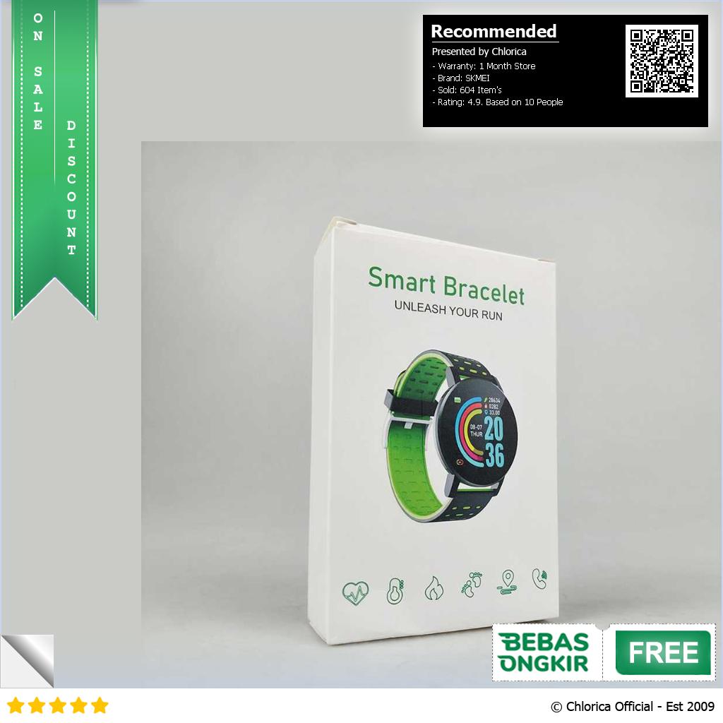 SKMEI Smartwatch Sport Fitness Tracker Heart Rate 119 Plus