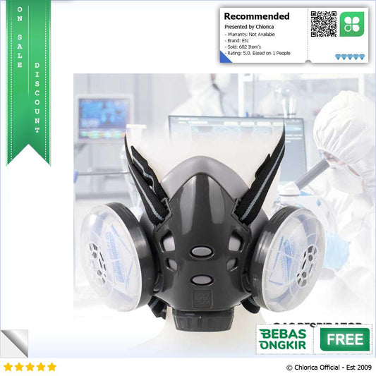 ASL Masker Gas Respirator Half Face with Activated Carbon Filter SF308