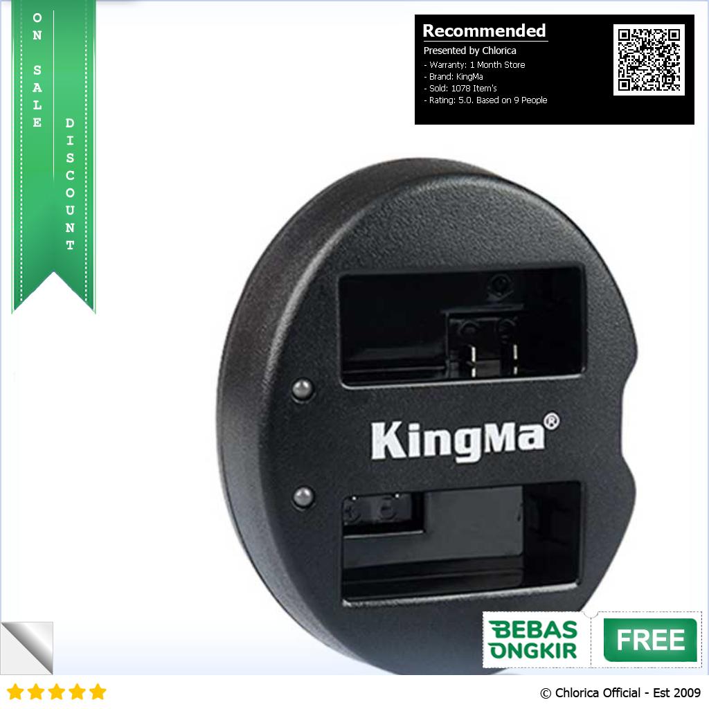 KingMa Charger Baterai 2 Slot Canon 550D 600D 650D 700D Rebel T2i BM015 LPE8