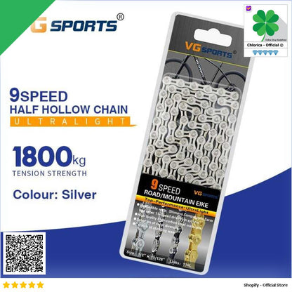 VG Sports Rantai Sepeda Bicycle Chain Half Hollow VGS