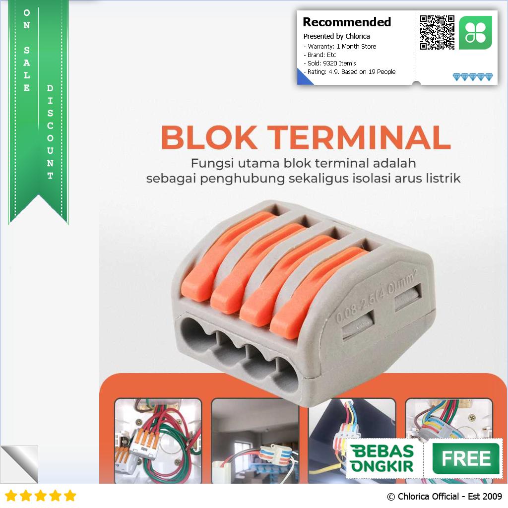 Guillermo Terminal Block Konektor Sambungan Kabel Listrik 1PCS