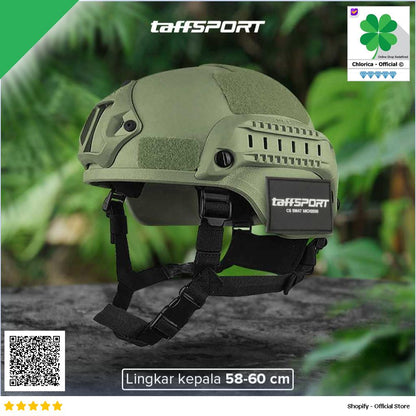 TaffSPORT Helm Tactical Airsoft Gun Paintball CS SWAT Helmet MICH2000